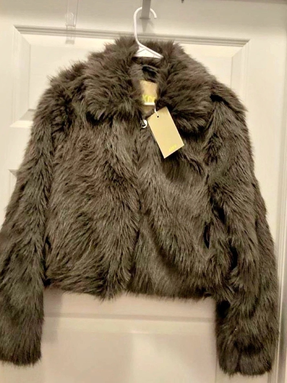 Jack & Jones Faux Fur Teddy Jacket in Gray NWT Size Medium